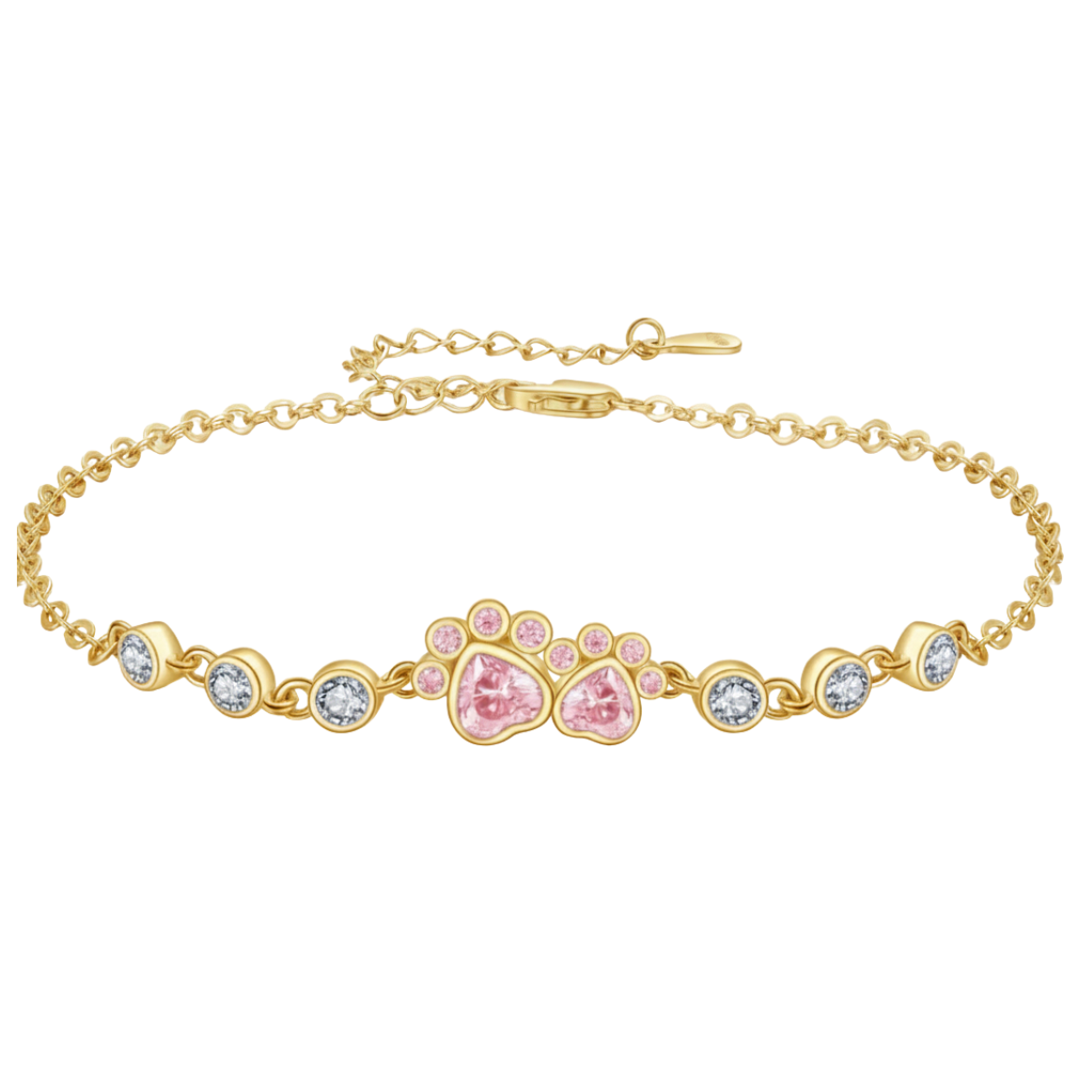 Pink Paw Sparkle Bracelet