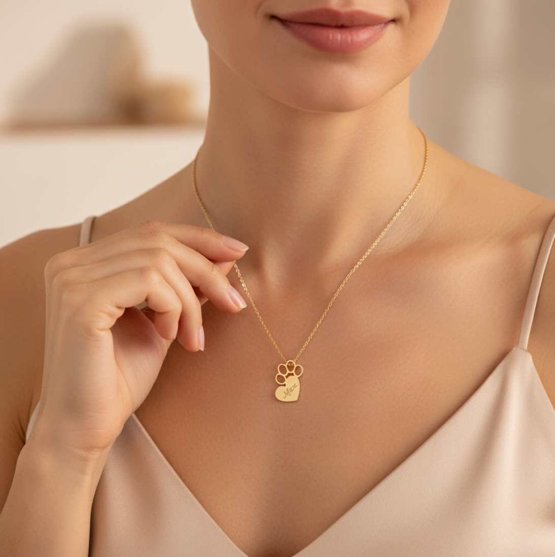 The PawLove Engraved Necklace
